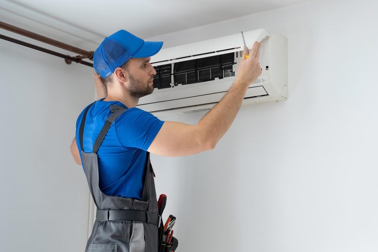 AC Installation Bonney Lake, technician installing new ac unit