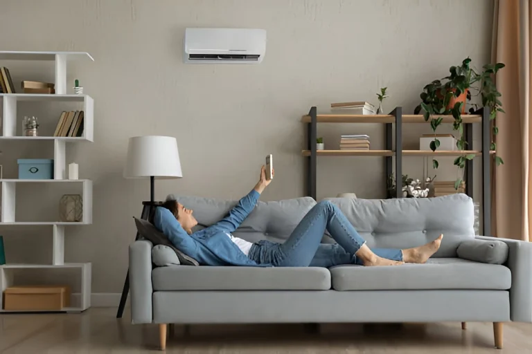 mini split turned on